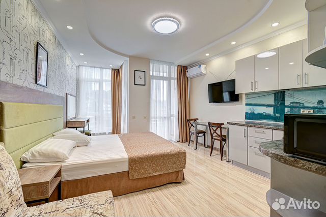 

Квартира-студия, 32 м², 2 кровати