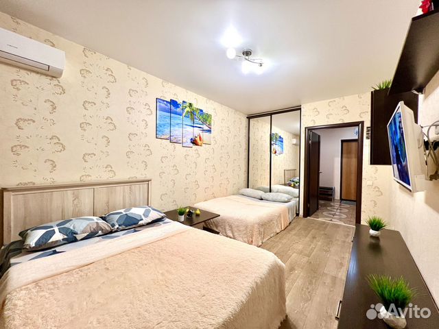 

1-к. квартира, 43 м², 2 кровати