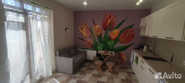 

Квартира-студия, 30 м², 2 кровати