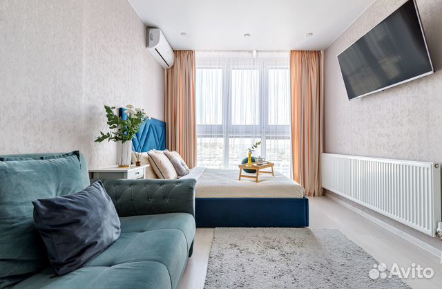 

Квартира-студия, 32 м², 2 кровати