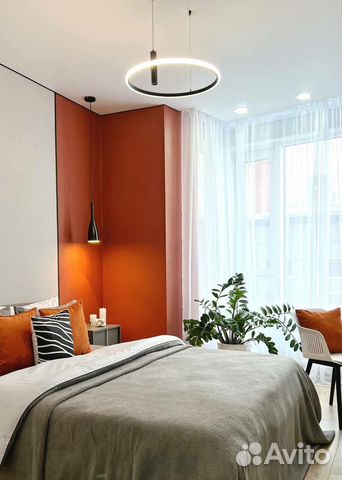 

1-к. квартира, 45 м², 2 кровати