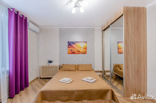 

1-к. квартира, 42 м², 2 кровати