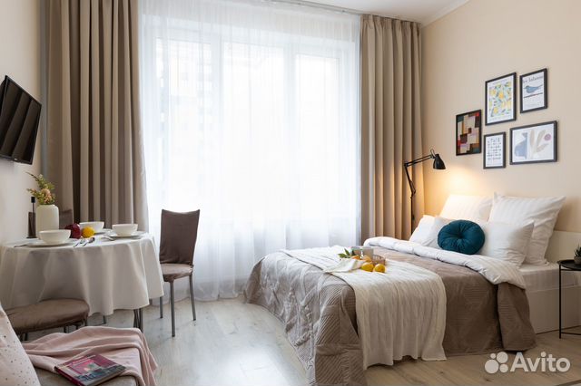 

Квартира-студия, 25 м², 2 кровати