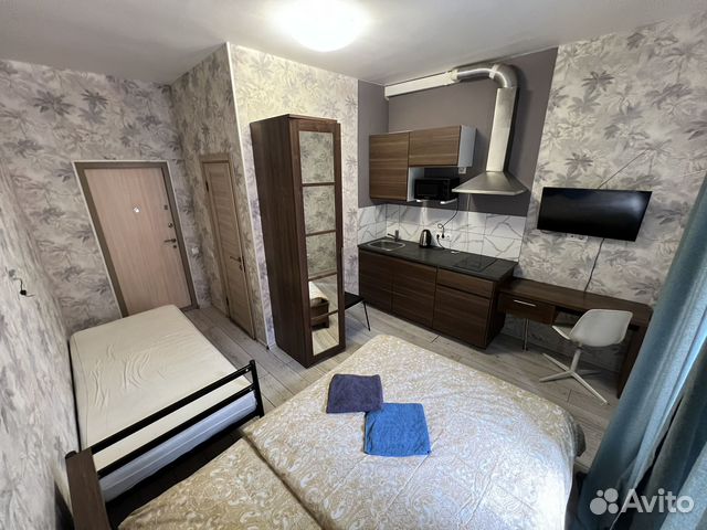 

Квартира-студия, 18 м², 2 кровати