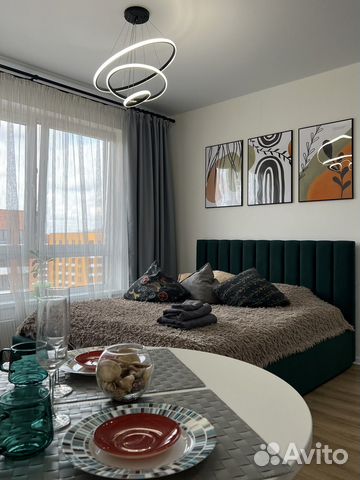 

Квартира-студия, 24 м², 2 кровати