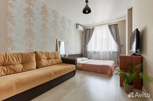 

1-к. квартира, 42 м², 2 кровати