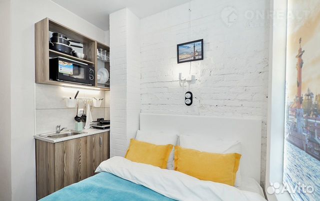 

Квартира-студия, 10 м², 1 кровать