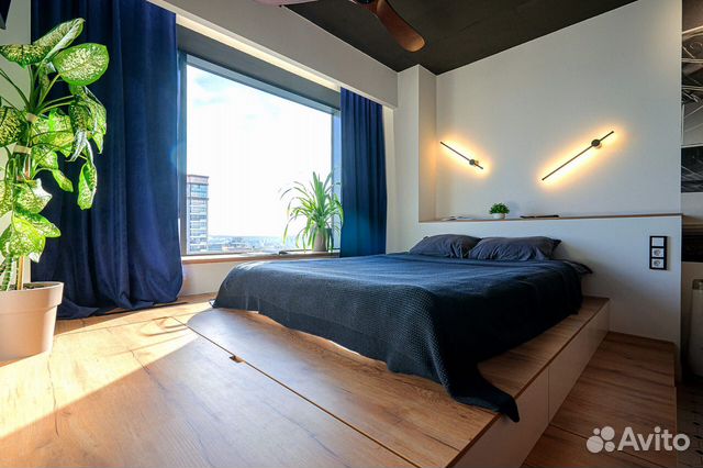 

Квартира-студия, 30 м², 2 кровати