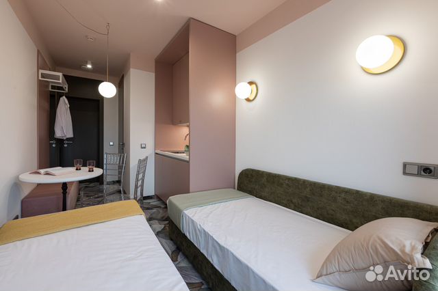 

Квартира-студия, 14,3 м², 2 кровати