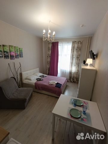 

Квартира-студия, 26 м², 2 кровати