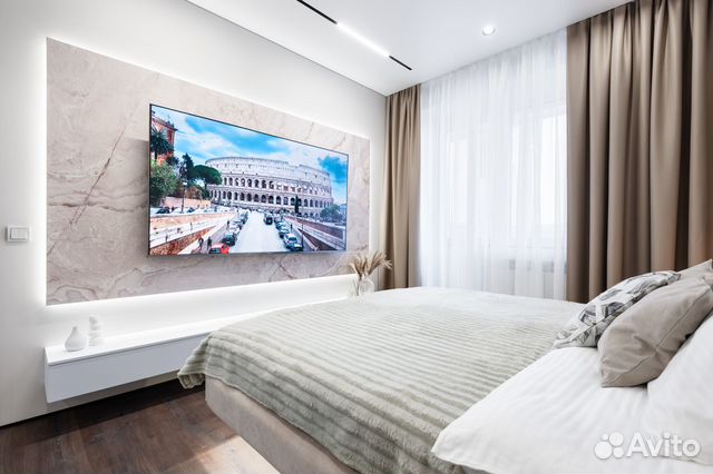 

1-к. квартира, 55 м², 2 кровати