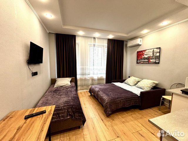 

Квартира-студия, 25 м², 2 кровати