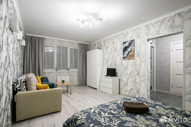 

1-к. квартира, 35 м², 2 кровати