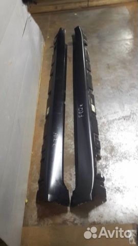 Накладка на порога-BMW 7er F01/F02 бмв