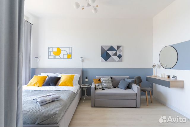 

Квартира-студия, 25 м², 2 кровати