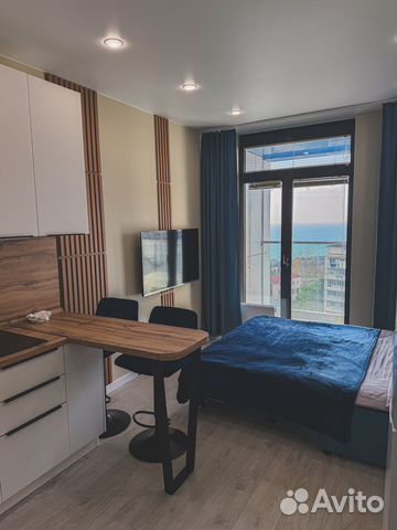 

Квартира-студия, 24 м², 2 кровати