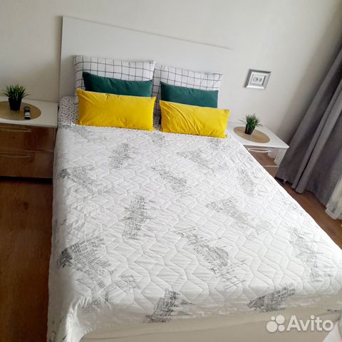 

1-к. квартира, 38 м², 3 кровати