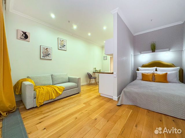 

Квартира-студия, 33 м², 2 кровати