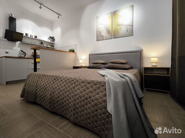 

Квартира-студия, 28 м², 2 кровати