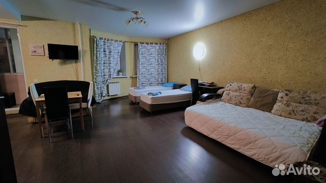 

Квартира-студия, 38 м², 3 кровати