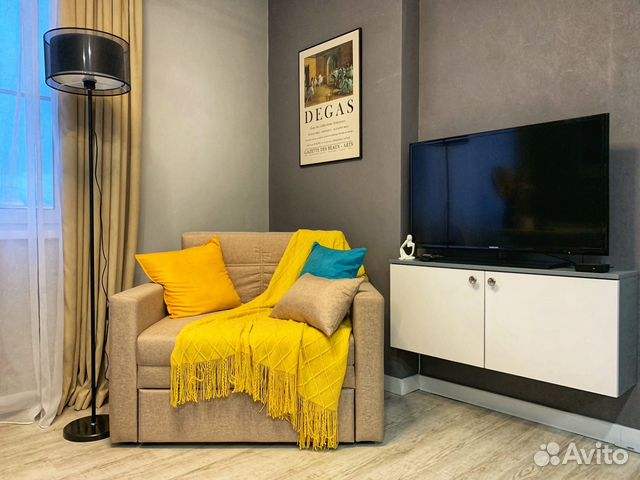 

1-к. квартира, 42 м², 3 кровати