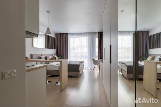 

Квартира-студия в апарт-отеле, 26 м², 1 кровать