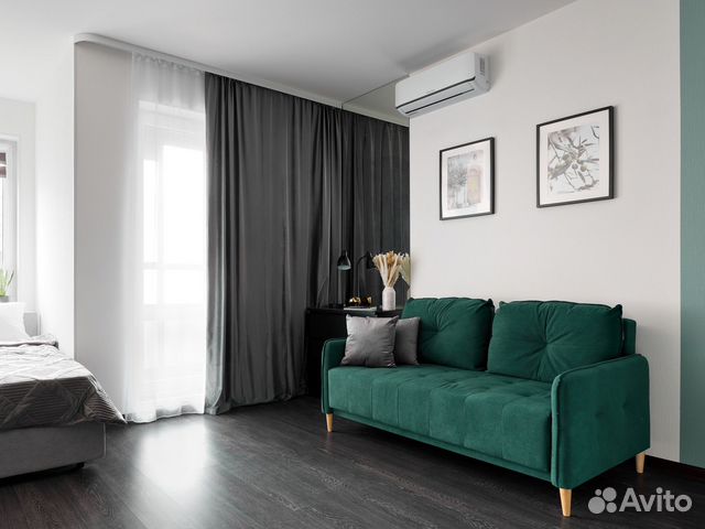 

Квартира-студия, 25 м², 2 кровати