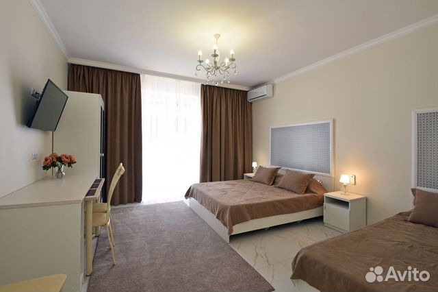 

Квартира-студия в апарт-отеле, 42 м², 2 кровати