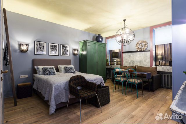

Квартира-студия, 35 м², 2 кровати