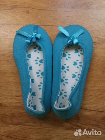 Новые яркие детские балетки-тапочки р30 Новые яркие детские балетки-тапочки р30