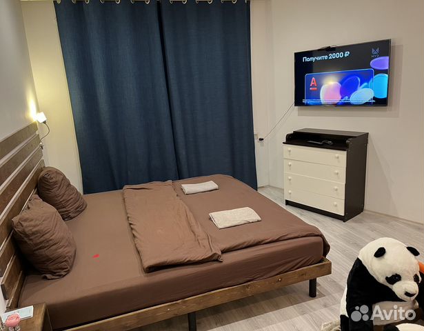 

Квартира-студия, 27 м², 2 кровати
