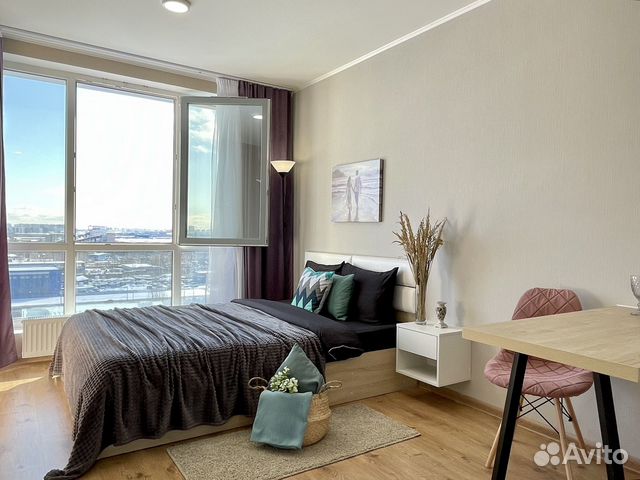 

Квартира-студия, 26 м², 2 кровати