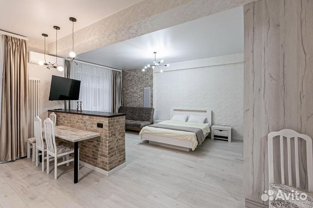 

Квартира-студия, 45 м², 2 кровати