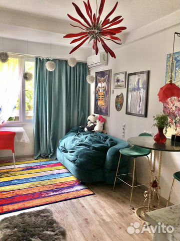 

Квартира-студия, 40 м², 3 кровати