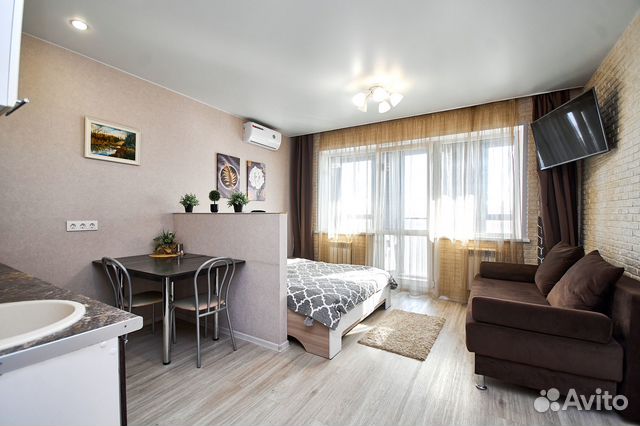 

Квартира-студия, 28 м², 2 кровати