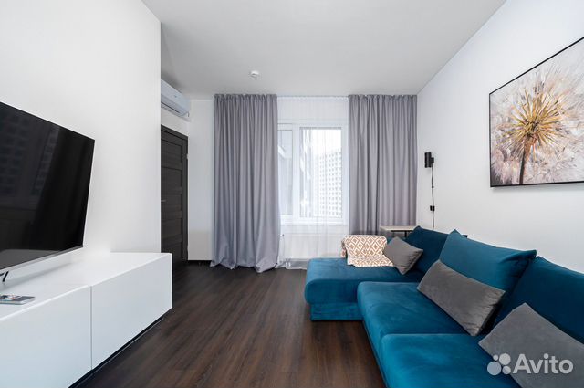 

1-к. квартира, 40 м², 2 кровати