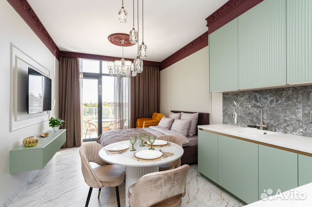 

Квартира-студия, 30 м², 2 кровати