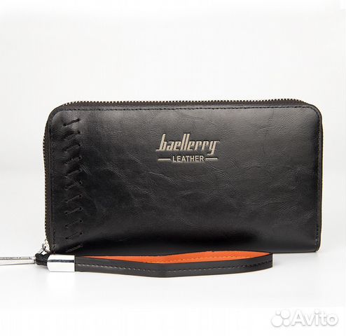 Новый Черный Клатч Baellerry Leather