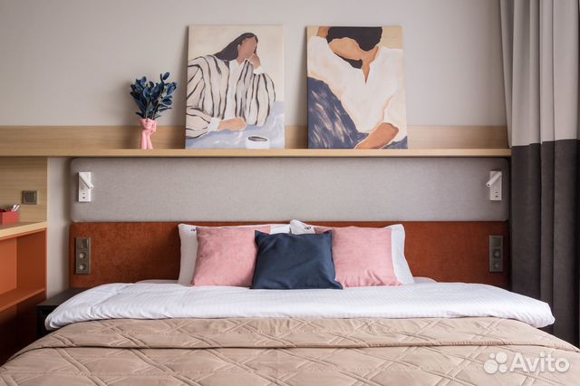 

Квартира-студия, 26 м², 2 кровати