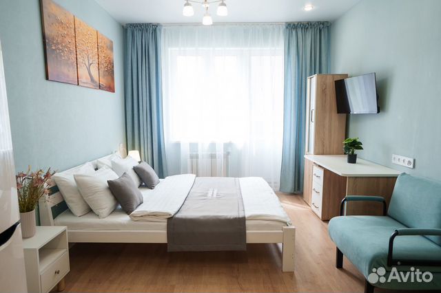 

Квартира-студия, 34 м², 2 кровати