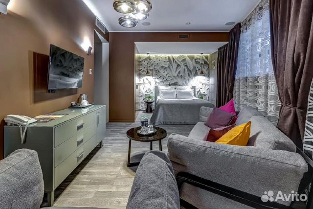 

Квартира-студия, 35 м², 1 кровать