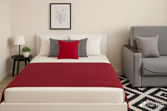 

1-к. квартира, 38 м², 1 кровать