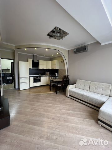 

1-к. квартира, 54 м², 2 кровати
