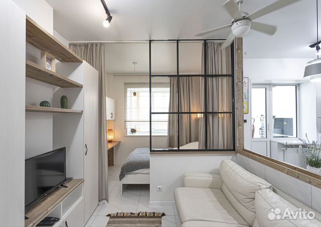 

Квартира-студия, 37 м², 2 кровати