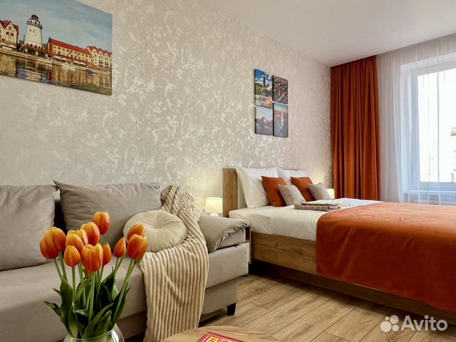 

1-к. квартира, 42 м², 2 кровати
