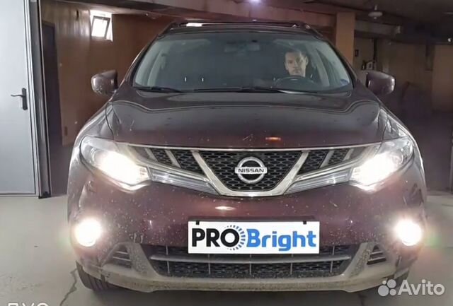 Дхо в габариты и птф Nissan Murano