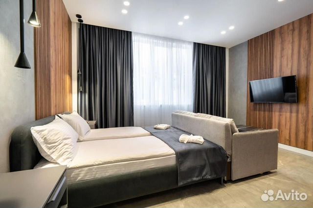 

Квартира-студия, 28 м², 2 кровати