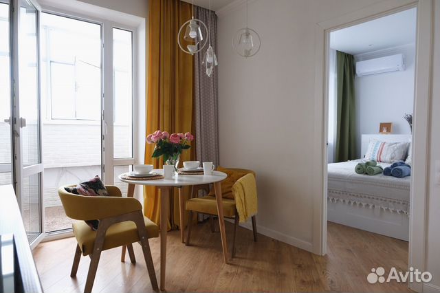 

1-к. квартира, 41 м², 2 кровати