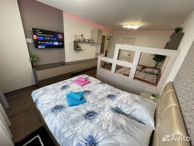 

1-к. квартира, 55 м², 2 кровати