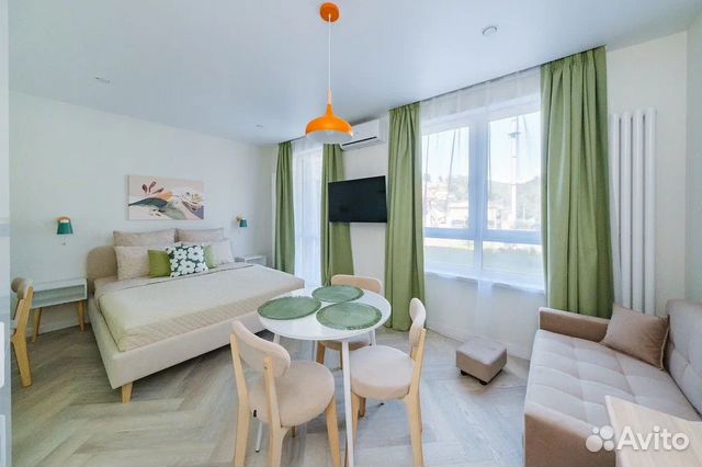 

Квартира-студия, 28 м², 2 кровати